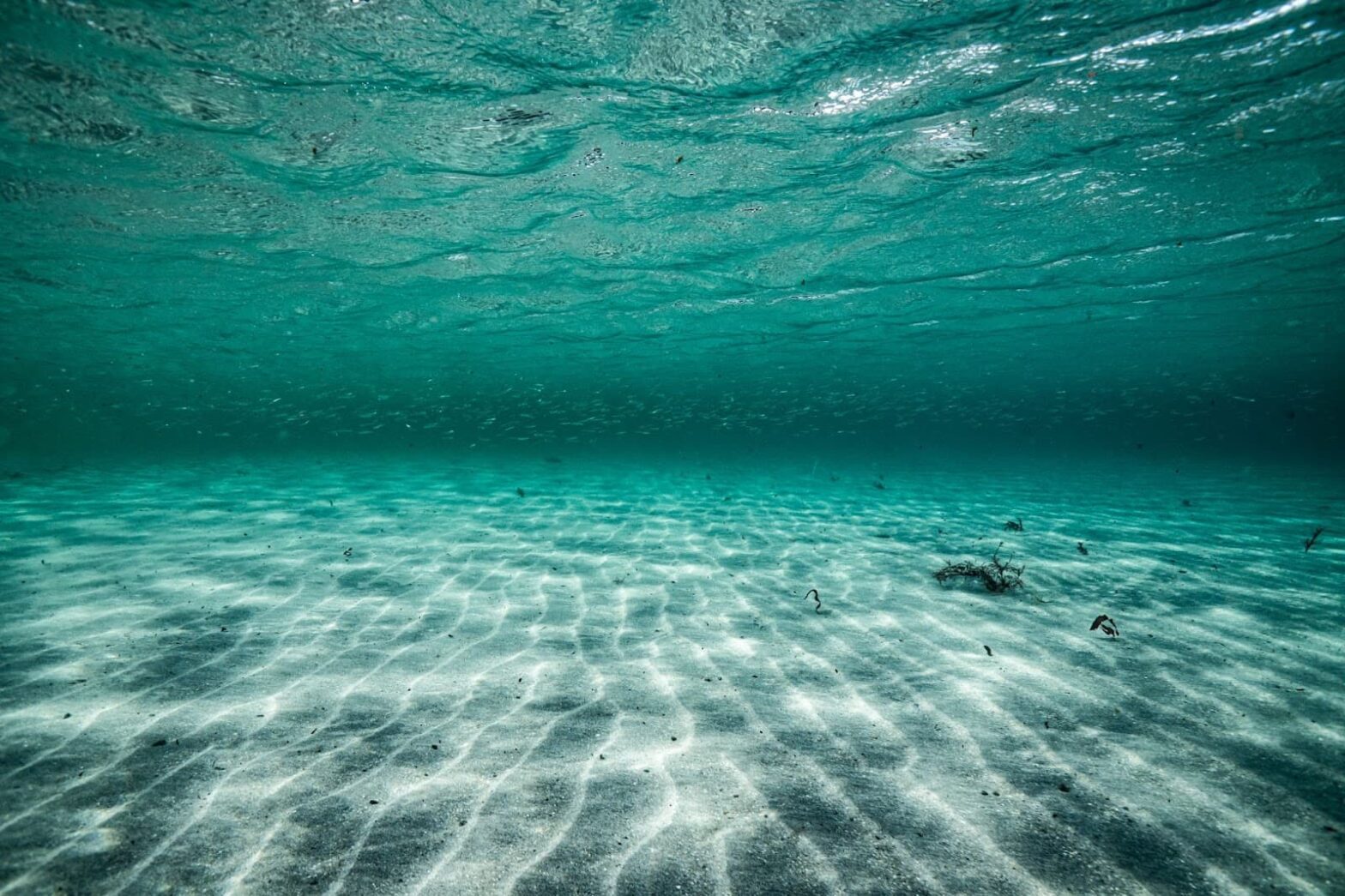 Sand underwater